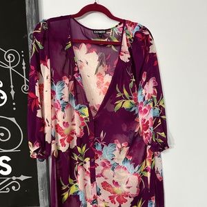 Sheer floral dress